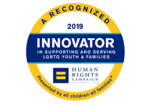 human rights innovator lgbtq logo